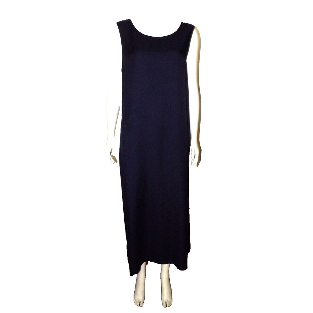 Misty Lane Vintage Dark Blue Tank Style Sz 10 Maxi Dress Casual Formal USA Union